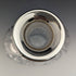 1977 British vintage cut glass oval decanter pure silver decoration 1750g